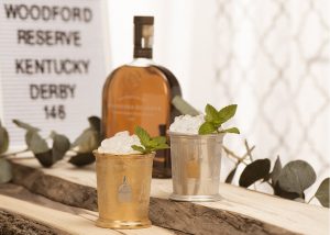Woodford Reserve Distillery - 2020 Silver and Gold Woodford Reserve Bourbon Mint Julep Cups