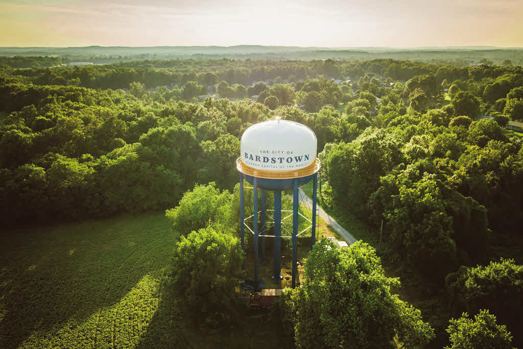 Bardstown the Book - Bardstown the Bourbon Capital of the World water tower
