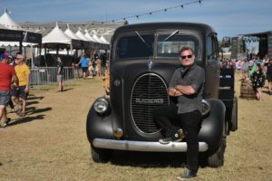 Blackened Whiskey - Rob Dietrich with the War Wagon, a 1938 Ford Dual Cab Delivery Truck