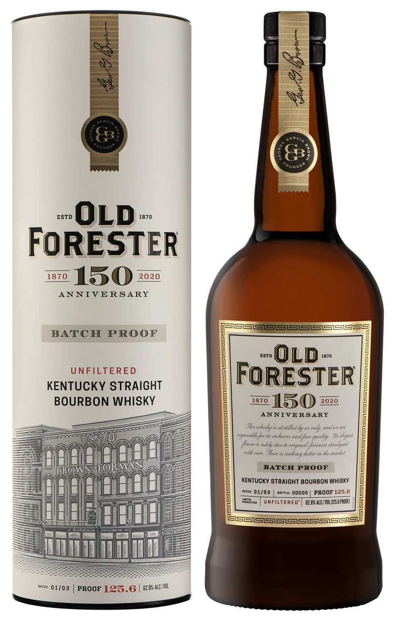 Old Forester Distillery - Limited Edition 150th Anniversary Kentucky Straight Bourbon Whiskey, Bottle and Canister