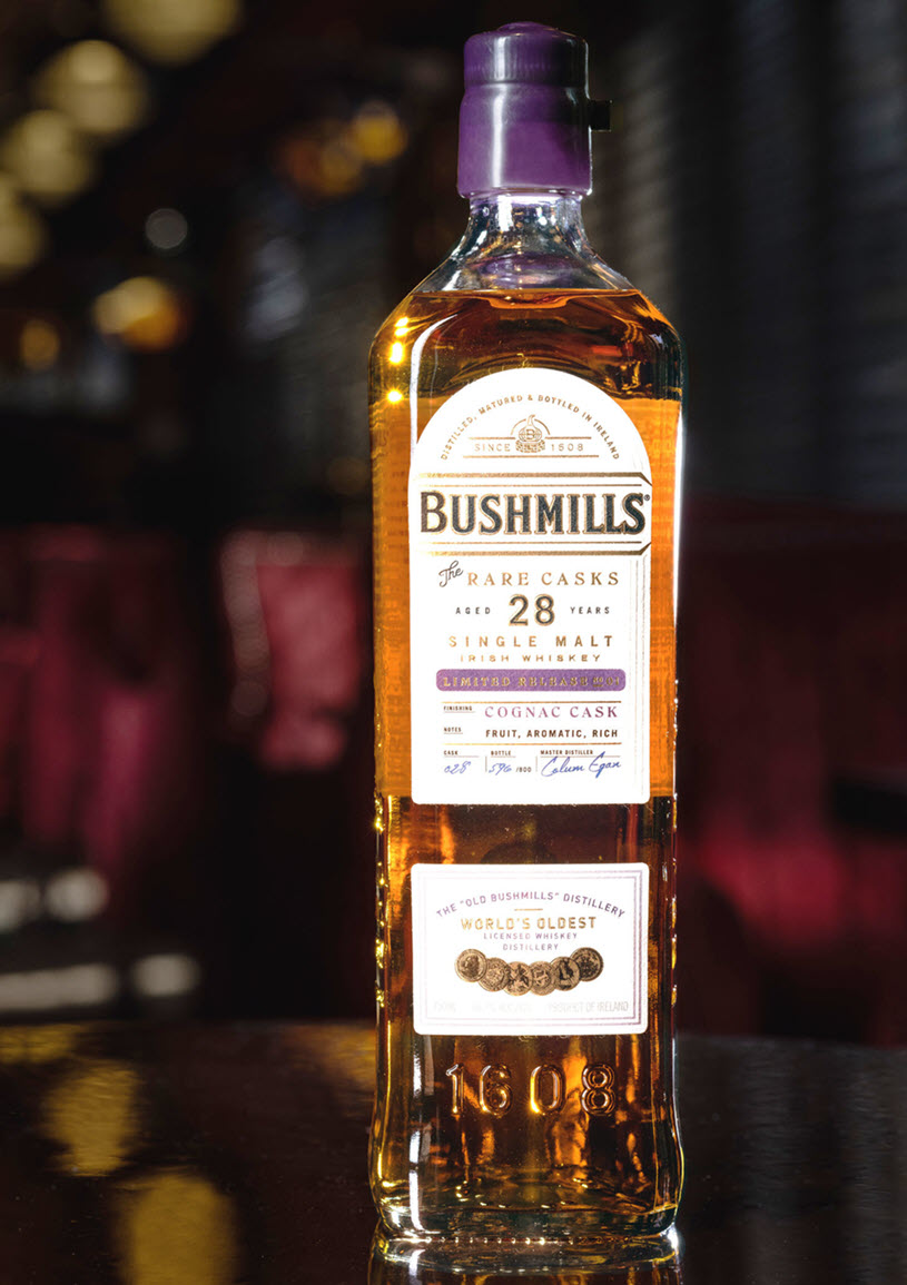 Old Bushmills Distillery Co - Rare Casks, Bushmills 28 Year Old Single Malt Cognac Cask, Bottle