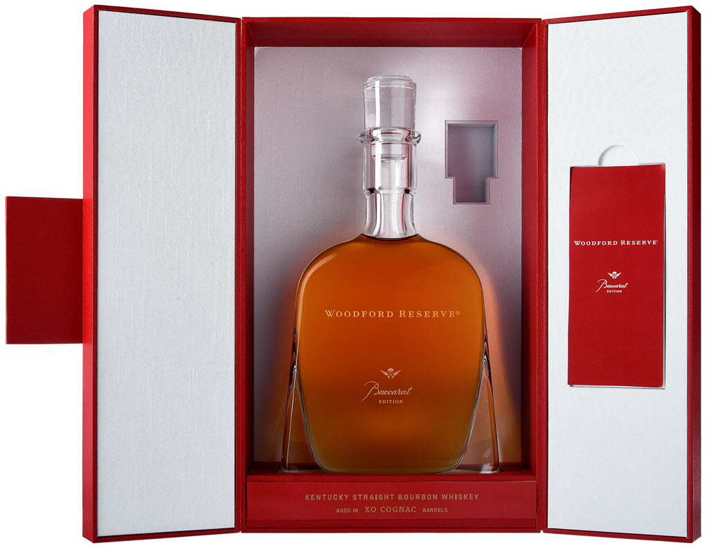 Woodford Reserve Distillery - Baccarat Edition, Kentucky Straight Bourbon Whiskey Aged in XO Cognac Barrels, In Custom Box