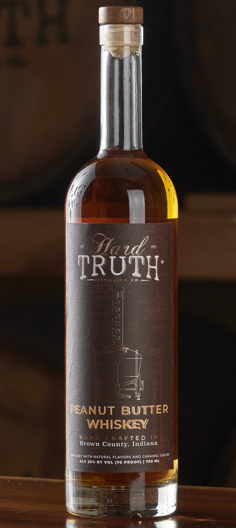 Hard Truth Distilling Co. Peanut Butter Whiskey, Bottle Distillery