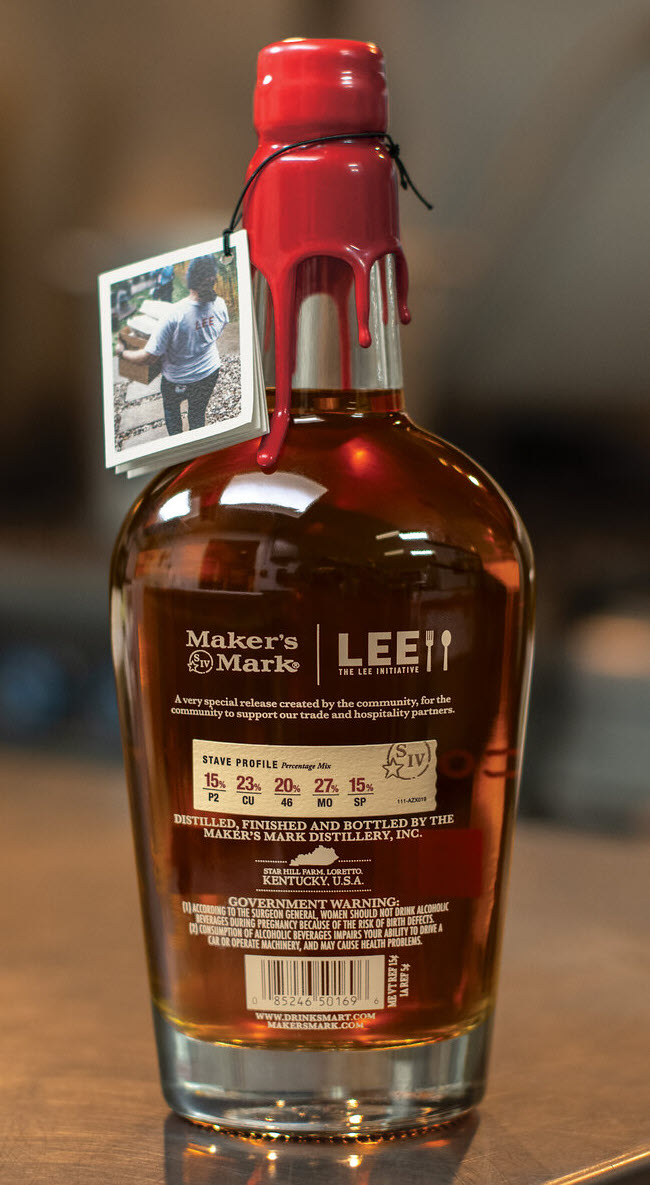 Maker's Mark Distillery - The LEE Initiative Partners with Maker’s to Release “CommUNITY Batch”, Bottle Back