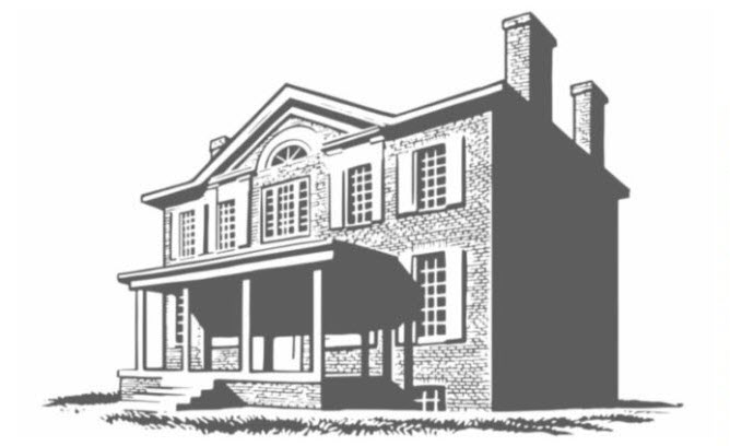 Bluegrass Distillers - The Elkwood Mansion, Front of House Rendering
