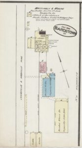 Mattingly & Moore Distillery - Bardstown, Kentucky, 1886 Sanborn Map