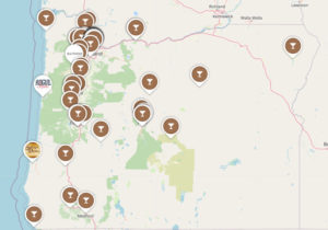 Oregon Distillery Trail Map