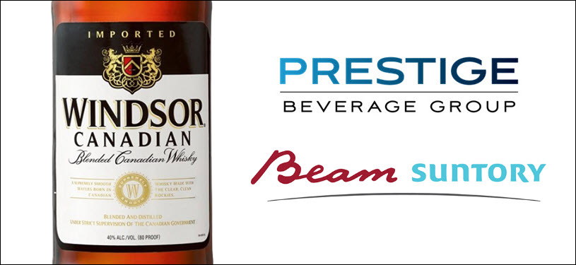 Prestige Beverage Group - Purchases Windsor Canadian Blended Canadian Whiskey from Beam Suntory
