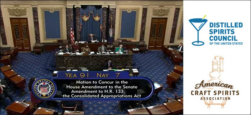Senate Votes to Approve 2020 Spending Bill Including Craft Beverage Modernization & Tax Reform Act