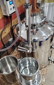 Brough Brothers Distillery - First Distillate Drip From 25 Gallon Still