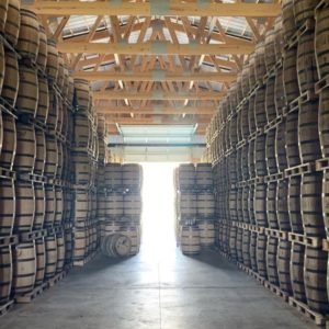 Kentucky Artisan Distillery - Barrel Warehouse, Palletized Five Barrels Tall