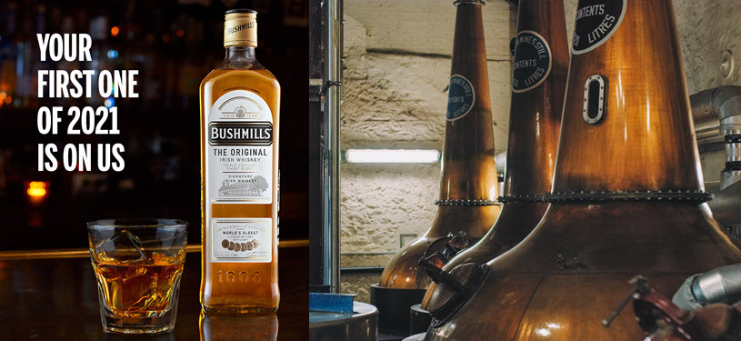 Old Bushmills Distillery - Bushmills Irish Whiskey - Your First Whiskey of 2021 is On Bushmill