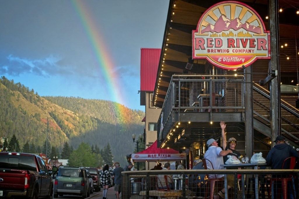 Red River Brewery & Distillery - Distillery Exterior, Rainbow