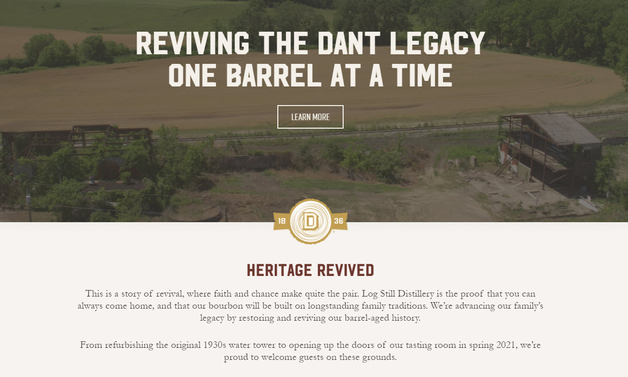 Log Still Distillery - Our Story, The Former J.W. Dant Distillery