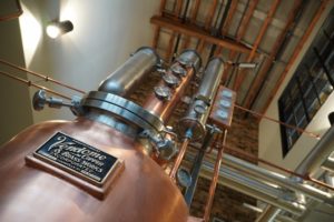 Log Still Distillery - Tasting Room with Vendome Copper & Brass Works 50 Gallon Hybrid Pot Still