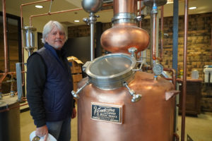 Log Still Distillery - Tasting Room with Vendome Copper & Brass Works 50 Gallon Hybrid Pot Still