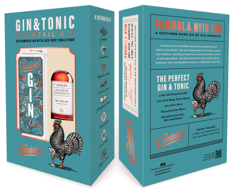 Old Dominick Distillery - Old Dominick Gin and Tonic Cocktail Kit