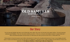 Old Samuels Distillery - Our Story, The former T.W. Samuels Distillery