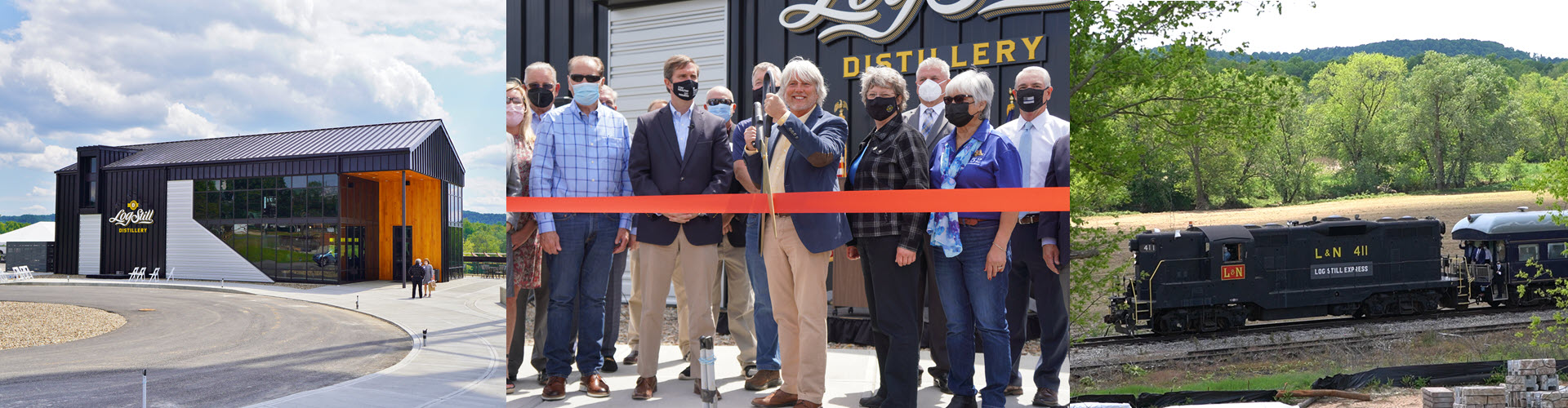 Log Still Distillery - Tasting Room Ribbon Cutting