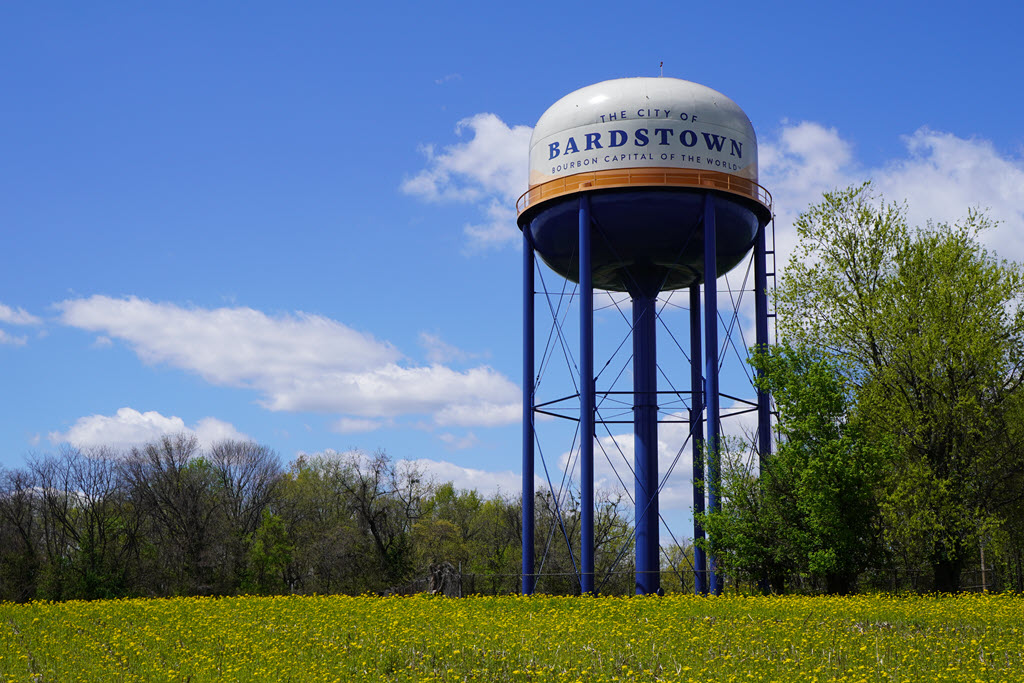 Bardstown Kentucky- The City of Bardstown, The Bourbon Capital of the World Water Tower