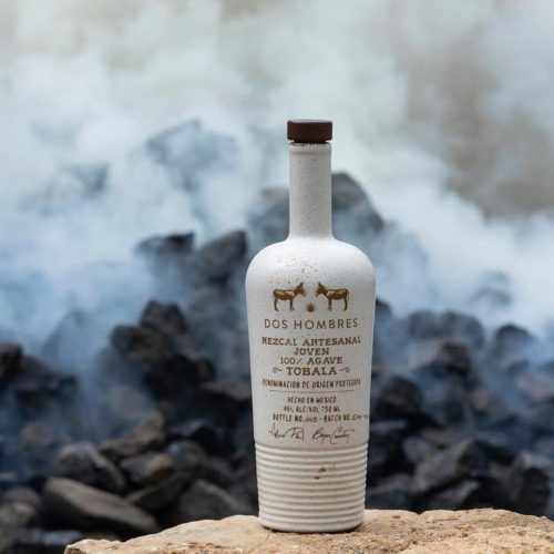 Dos Hombres Mezcal Artisanal Joven 100 Agave Tobala Bottle