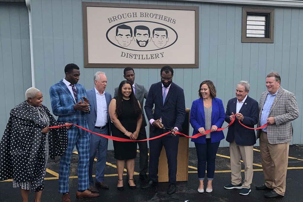 Brough Brothers Distillery - Distillery Ribbon Cutting and Grand Opening July 15, 2020. Courtesy of Congressman John Yarmuth