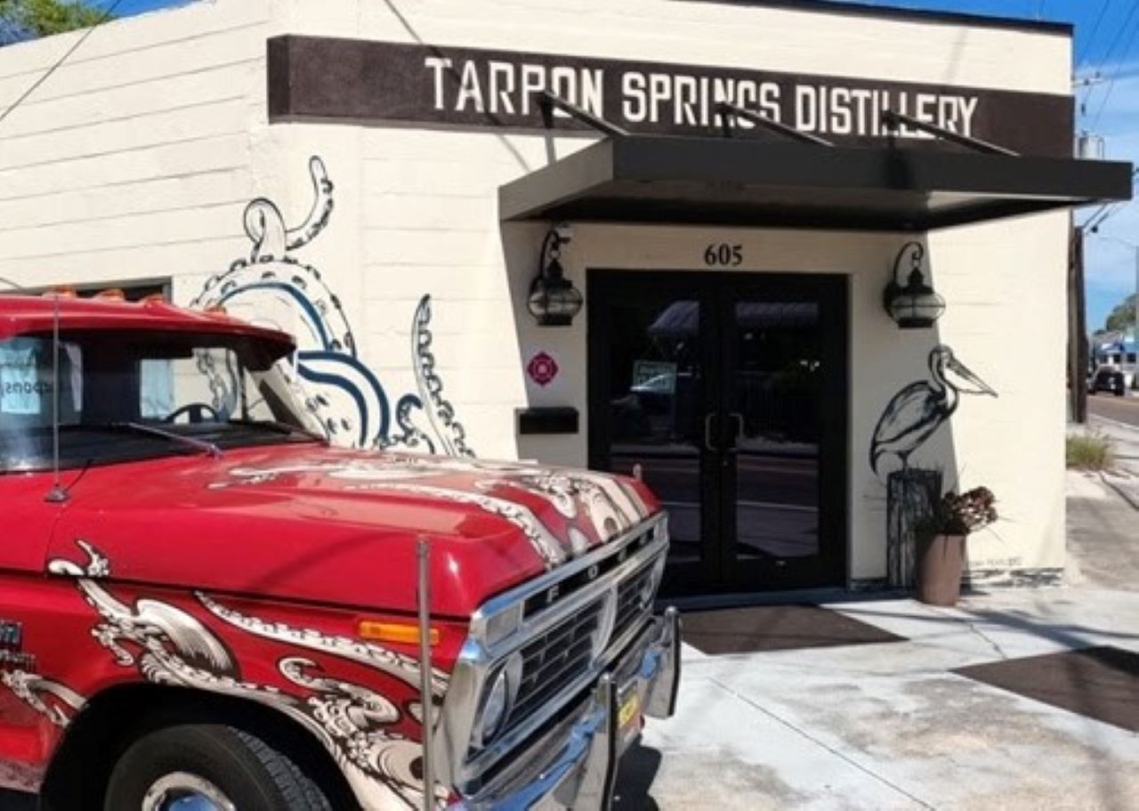 Tarpon Springs Distillery - Facade and Henry