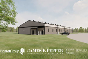 James E. Pepper Distillery - Barrel Warehouse Rendering from Joseph & Joseph +Bravura Architects