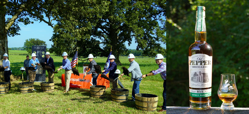 James E. Pepper Distillery - Groundbreaking for New Barrel Warehouse in Midway, Woodford County, Kentucky