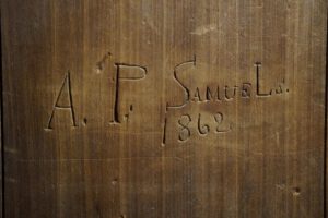 Maker's Mark Distillery - The Samuels House, A.P. Samuels 1862 Carved in Door