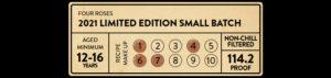 Four Roses Distillery - Limted Edition Small Batch 2021 Release, 4 Mashbills