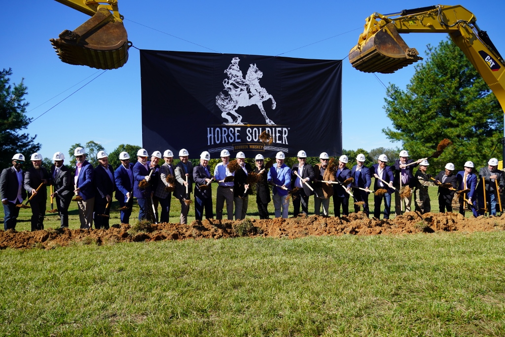 Horse Soldier Bourbon Whiskey - Groundbreaking at Horse Soldier Farms, Tossing of the Dirt