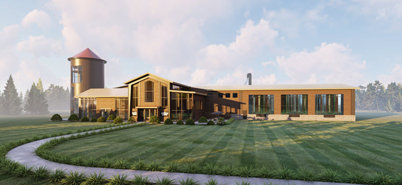 Lux Row Distillers - Distillery Expansion to Increase Capacity by 75%, Exterior Rendering