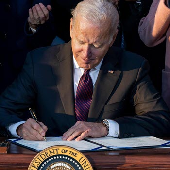 President Joe Biden Signing Bill