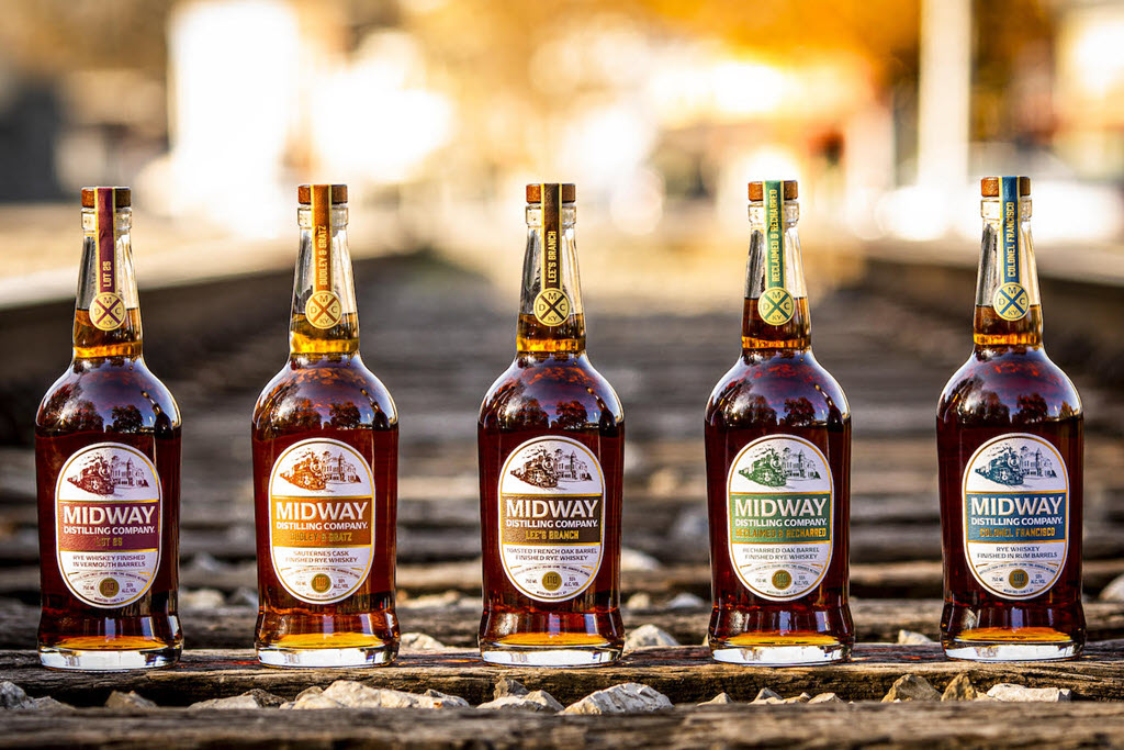 Bluegrass Distillers - Introduced Midway Distilling Company a a new lineup of Rye Whiskies