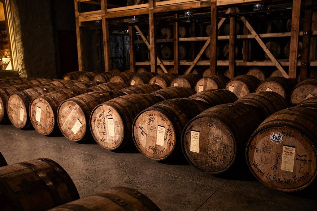 Maker's Mark Distillery - Barrels Aging in the Whiskey Cellar