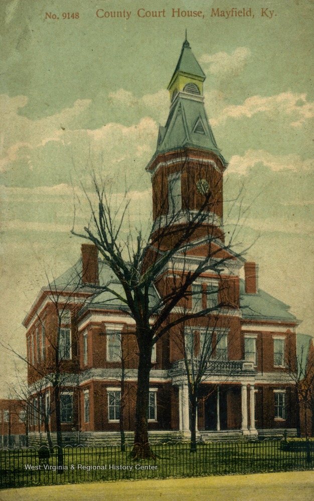 Mayfield Kentucky County Court House Postcard