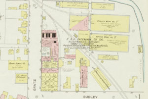 Midway Distillling Co. - The former location of the Belle of Anderson - 1915 Sanborn Map