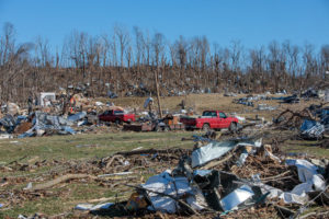University of Kentucky Grain & Forage Center of Excellence - Destruction After Tornado Damage