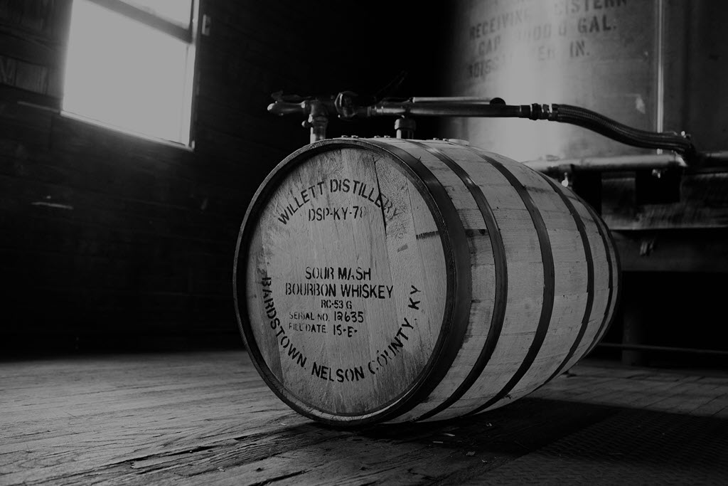 Willett Distillery - Barrel in Cistern Room, Bardstown, Kentucky