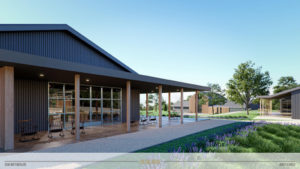 Conecuh Ridge Distillery - The Big House, The Porch Rendering by Luckett & Farley