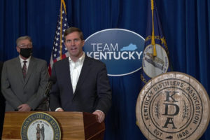 Kentucky Distillers' Association - Kentucky Governor Andy Beshear in the rotunda at the State Capital