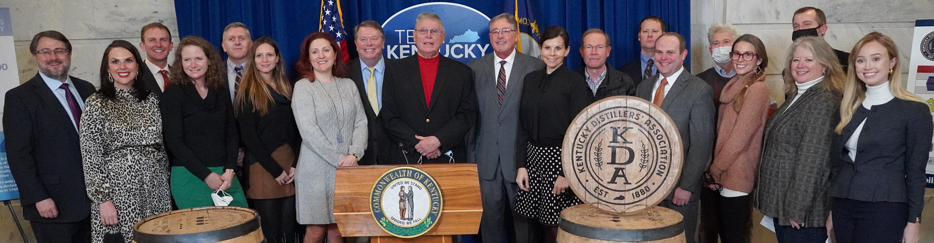 Kentucky Distillers' Association - Members in the Rotunda at the Kentucky State Capital