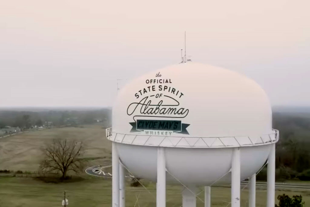 The Official State Spirit of Alabama - Clyde May's Whiskey Water Tower