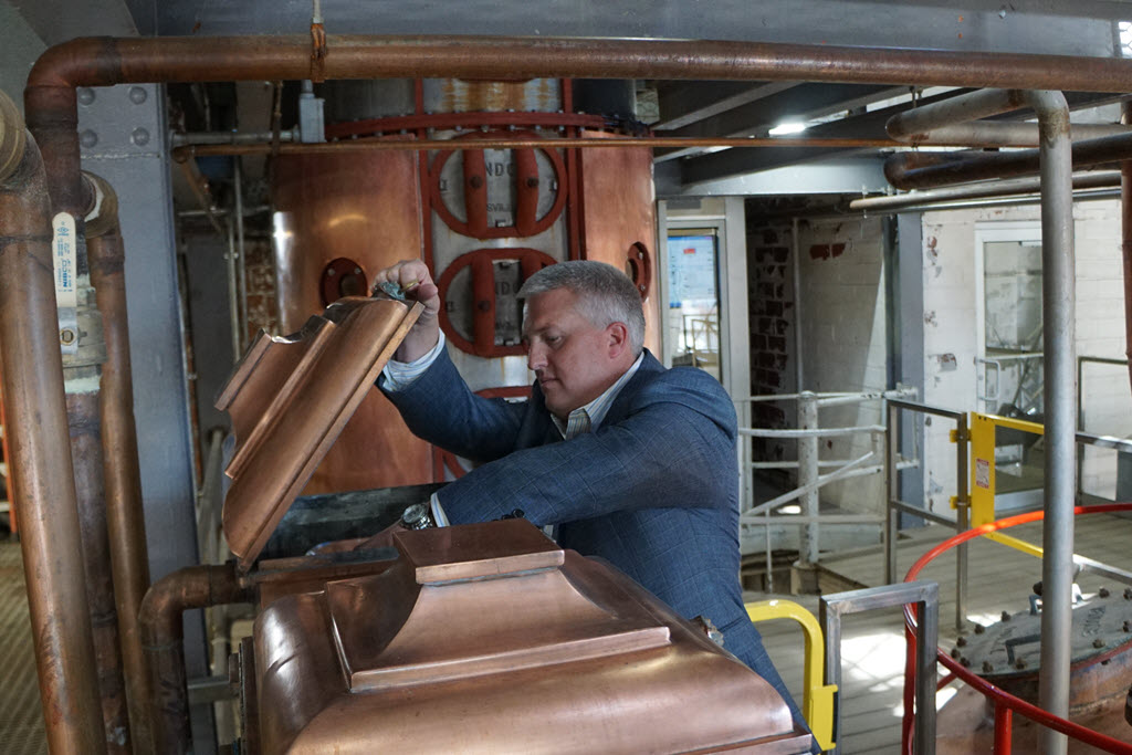 Green River Distilling Co. - Master Distiller Jacob Call at the Spirit Safe