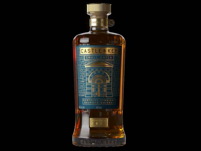 Castle & Key Distillery – Castle & Key Small Batch Kentucky Straight Bourbon Whiskey, Batch 1, Bottle