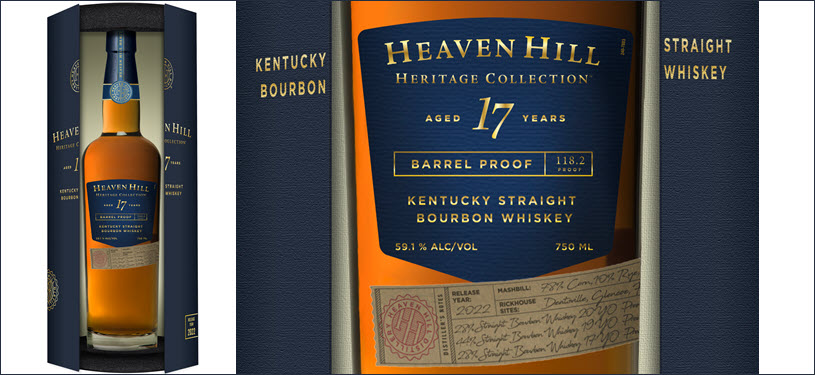 Heaven Hill Distillery - Heaven Hill Heritage Collection, st Edition 17 Year Old Barrel Proof Kentucky Straight Bourbon