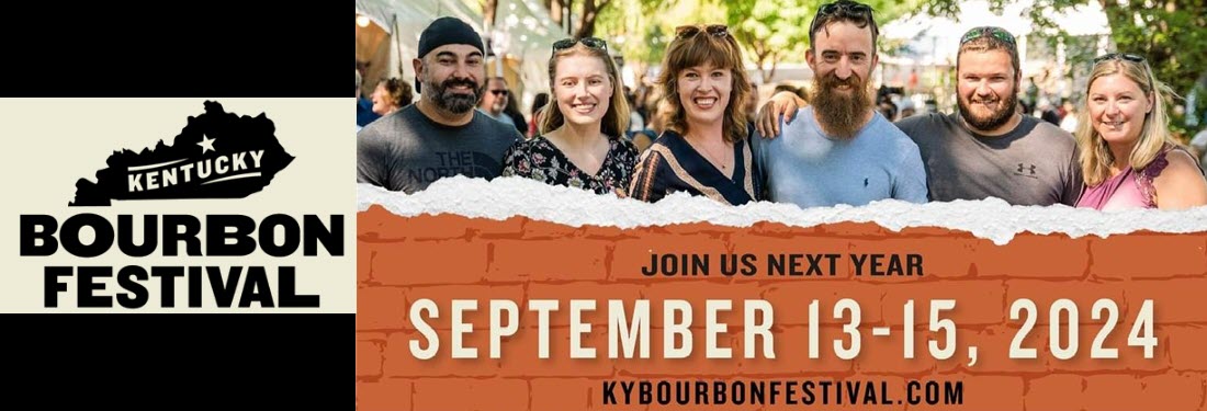Kentucky Bourbon Festival - Bardstown, Kentucky, September 13-15, 2024