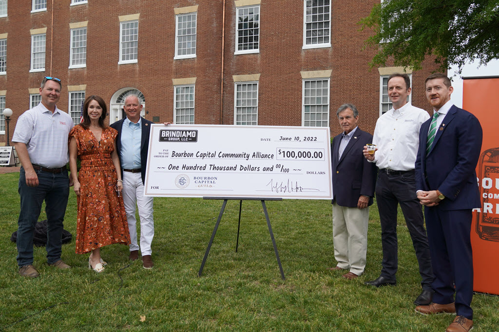 National Bourbon Day - Brindamo Group Donates $100,000 to Bourbon Capital Community Alliance
