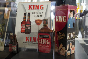 Brown Forman Distillery - Brown Forman's King Red Label Blended Whiskey Bottles and Box